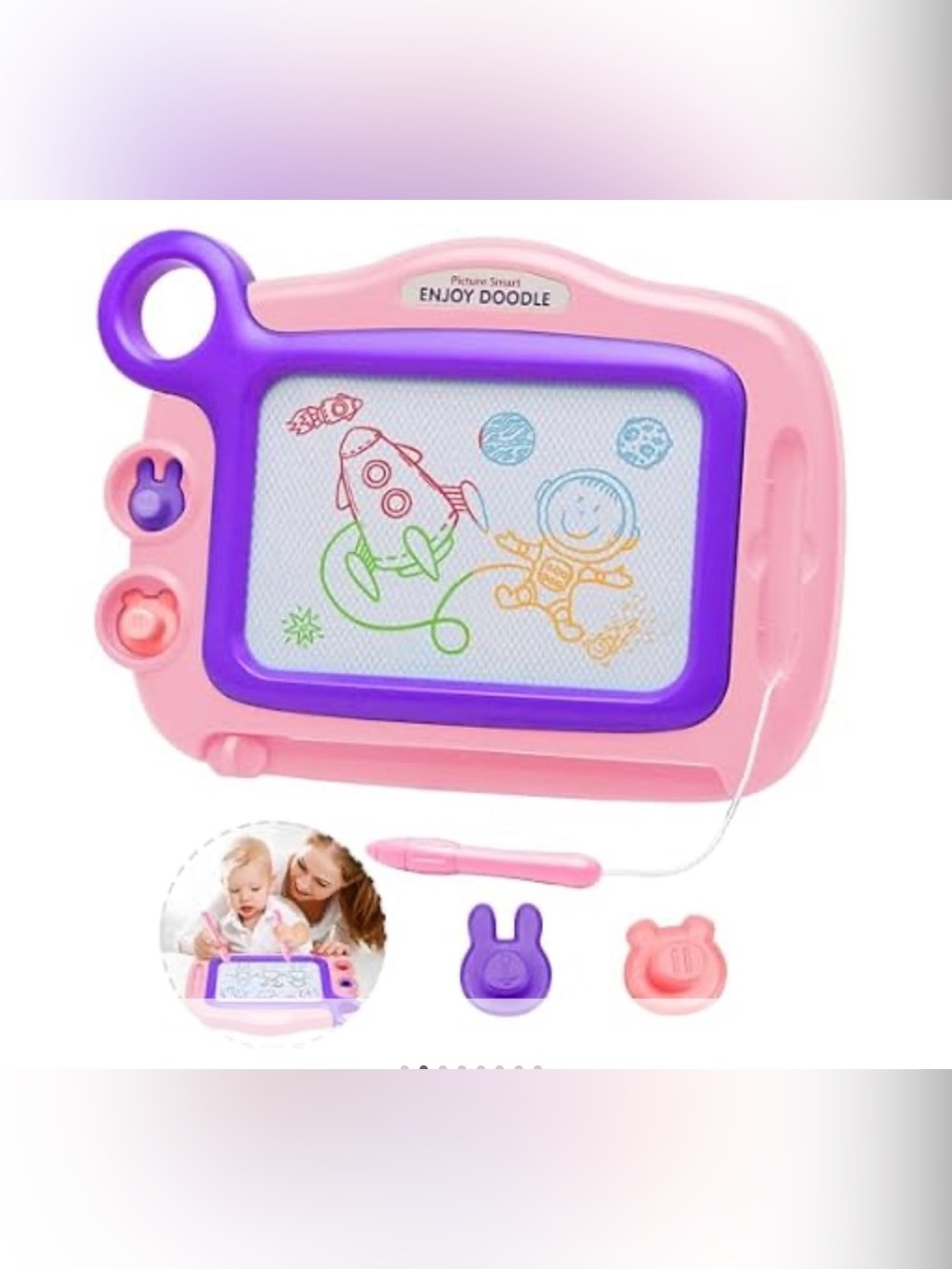 Magnetic Drawing Board for Toddlers - Picture 2 of 4